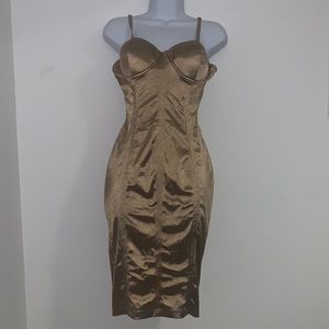 Gold Bodycon Dress